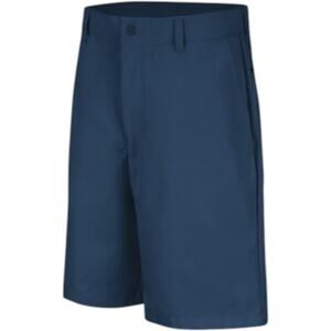 Red Kap Men's Navy Blue Classic Plain Front Shorts Size 32